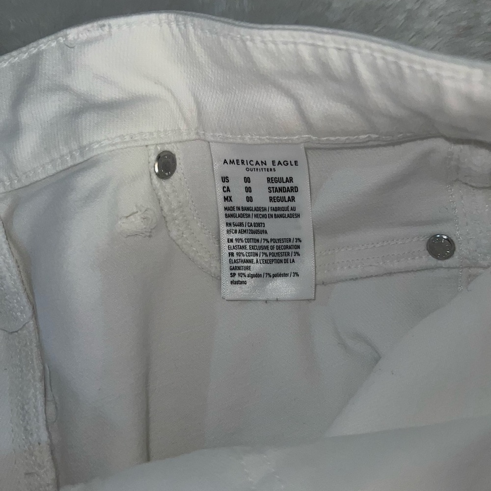 American Eagle Outfitters Crisp White Denim Boot Cut Jeans - Picture 7 of 8